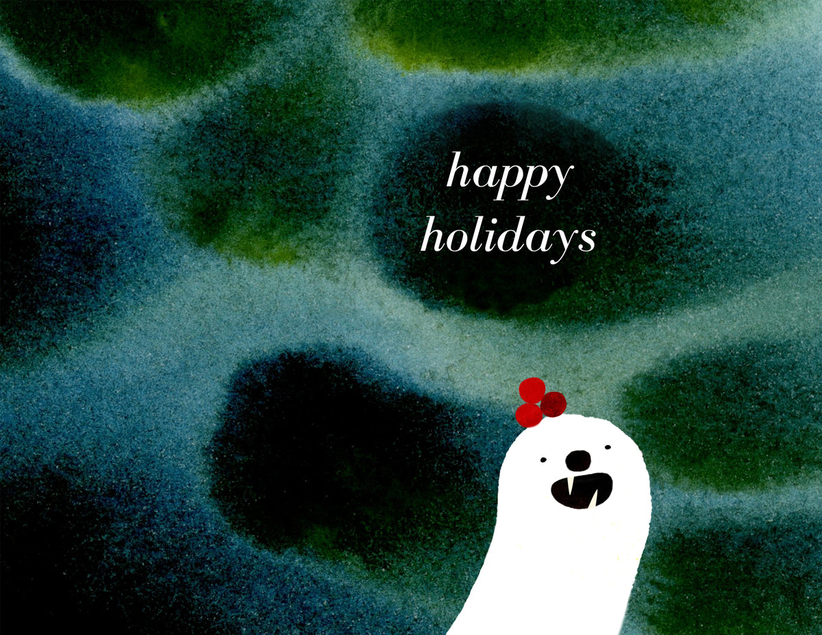 Holiday Card:  Algae Creature