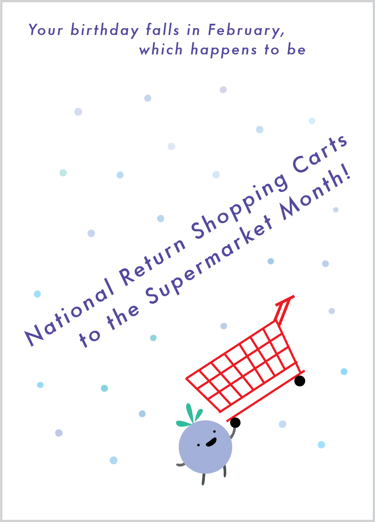 Shopping Carts Birthday Card