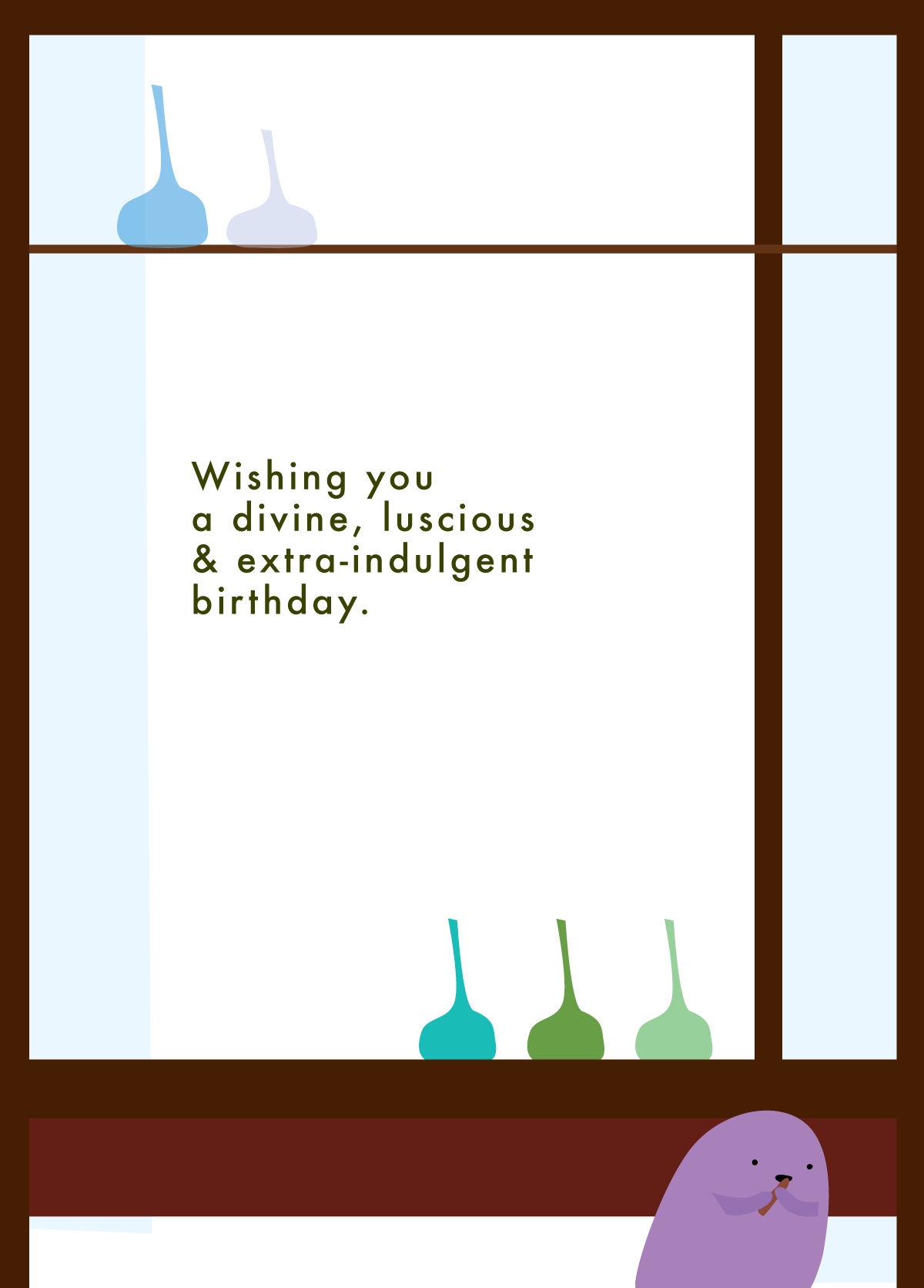 Shopping Birthday Card