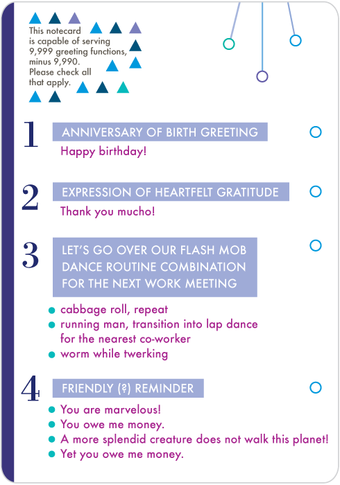 All-Occasion / Birthday / Thank you / Congratulations Notecard