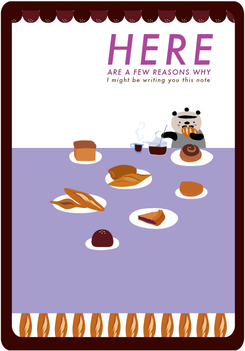 bakery greeting card