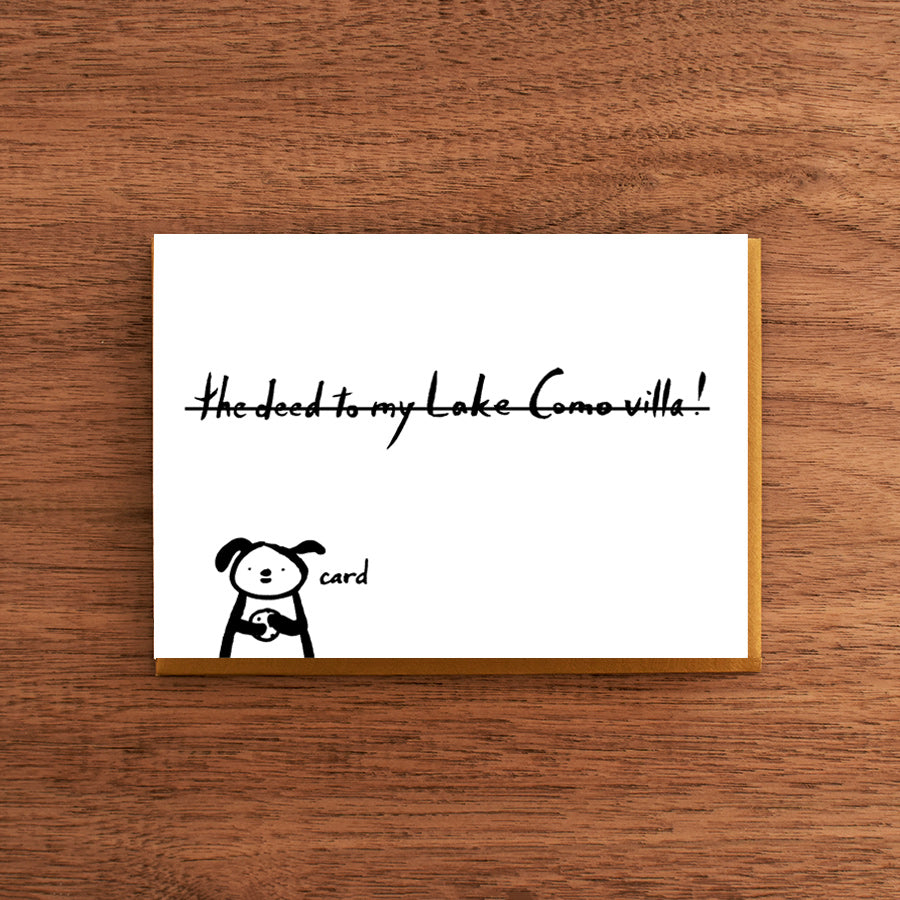 Letterpress Card:  Lake Como