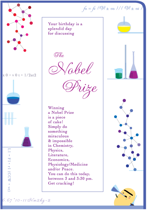 Nobel Prize Birthday Card