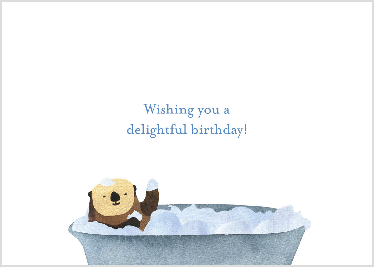 Sea Otter Birthday Card