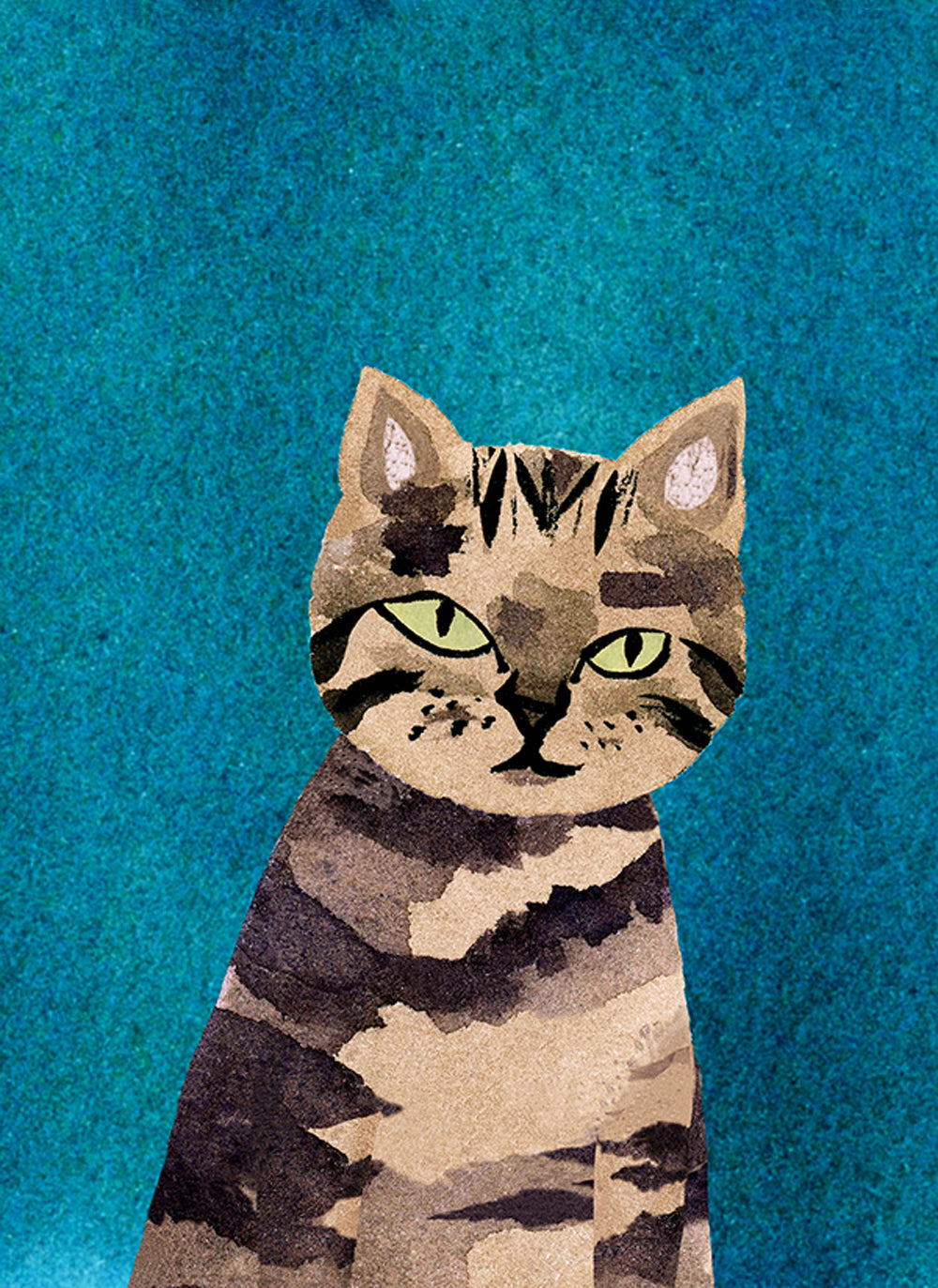 Cat Birthday Card:  Tabby