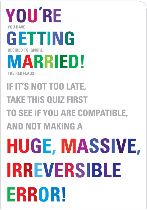 Funny Wedding Card