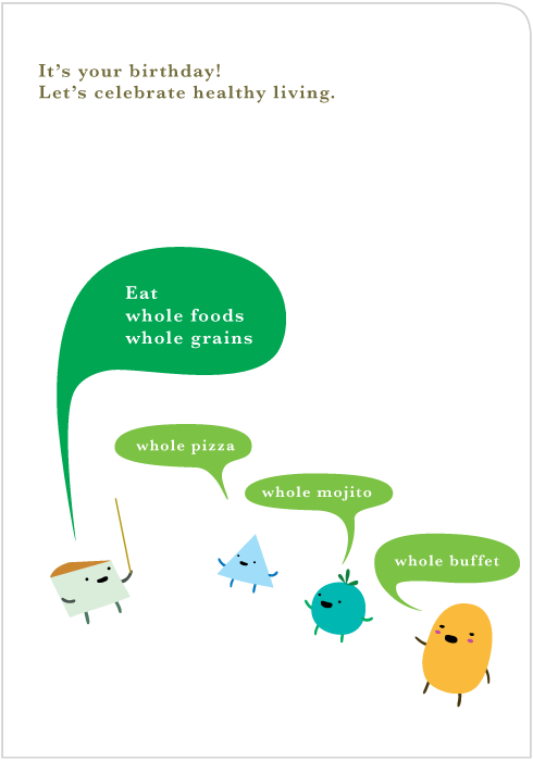 Healthy Lifestyle Birthday Card