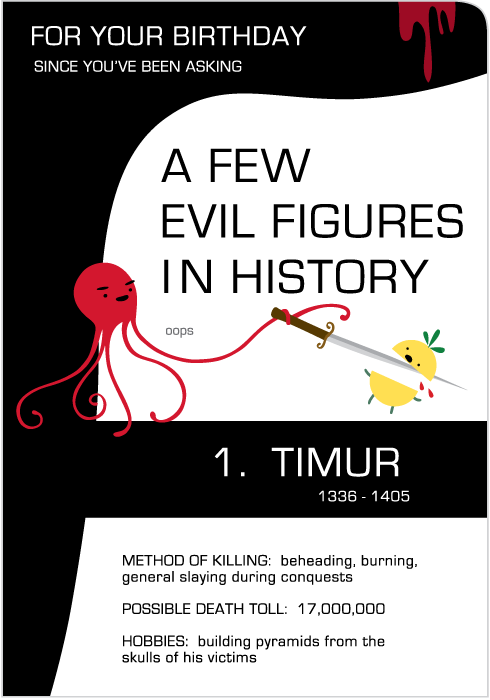 History Birthday Card:  Tyrants