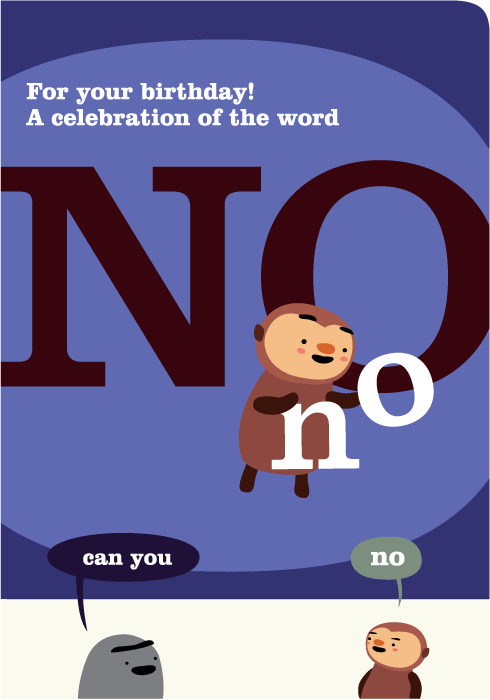 How to Say No Birthday Card