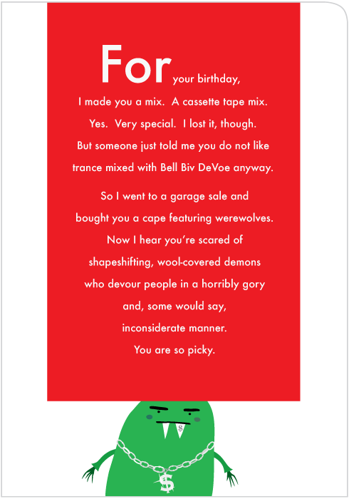 Mix Tape Birthday Card