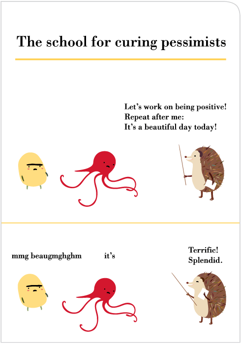 Pessimist Birthday Card